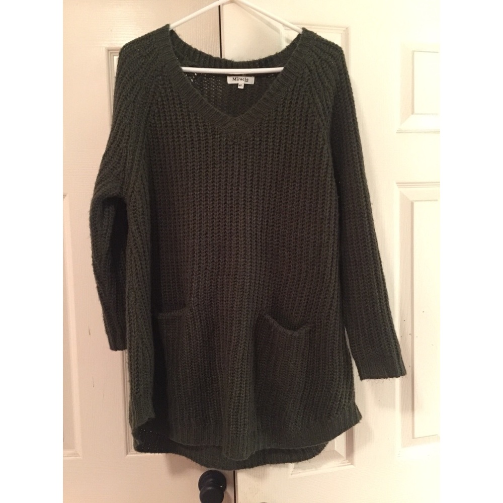 Olive green sweater